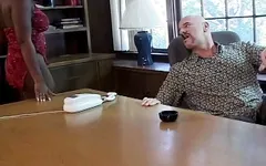 Big titted black slut spreads her legs and gets anally drilled