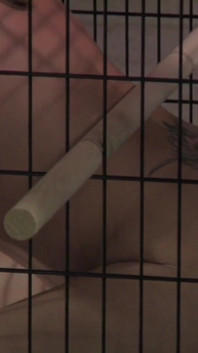 Brunette teen gets played with