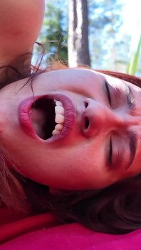 Teen Gets Outdoors Fucked in the Ass by a Forester