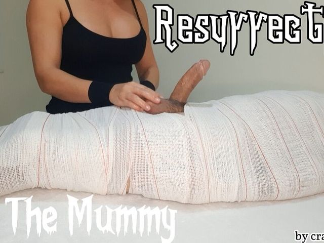 Part 2 Mummified Handjob with Interruption of Cum for Two Minutes (Crazy desire)