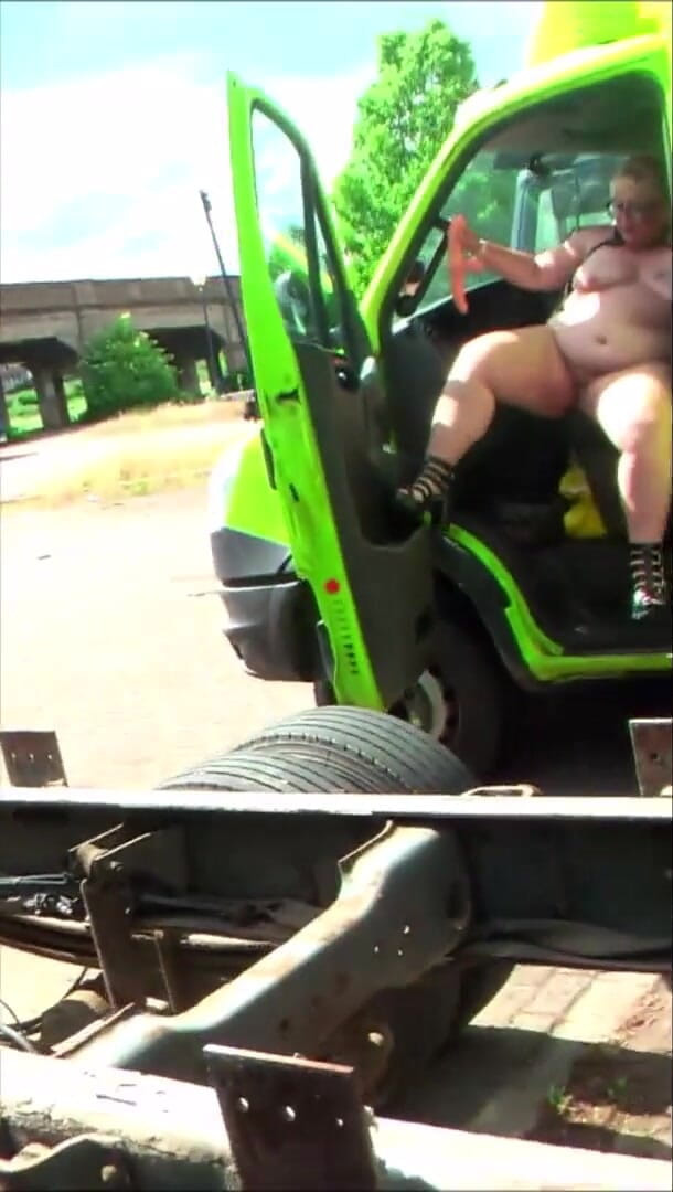 Lexie Cummings: Layby Lexie in Lorry cab