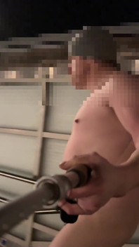 Risky Nude Walk Trainstation