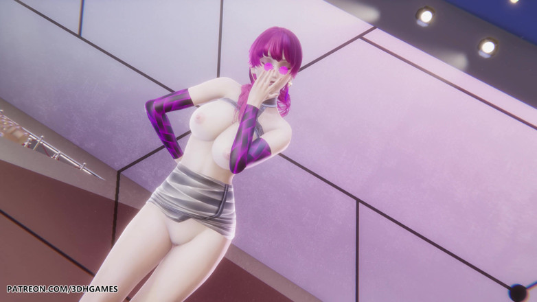 3D-Hentai Games: Mmd Mamamoo - sterrennacht Evelynn sexy striptease competitie van legendes Hentai...