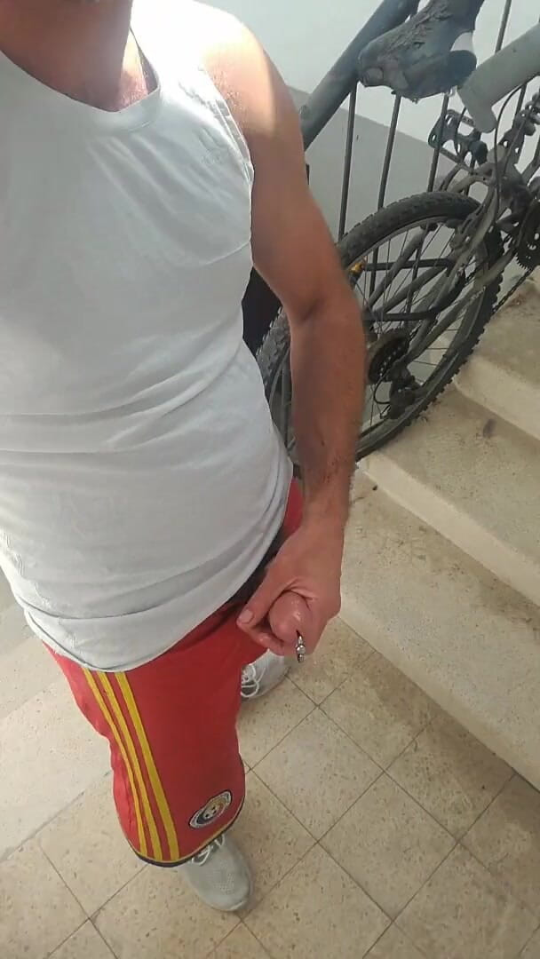 Zack f: Aussteller schwanz aus der publis-treppe