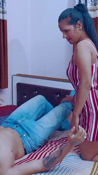 Indian Hot Stepmom Teaching Sex to Her Stepson in the Private Room