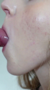Foreskin Fetish and Closeup Blowjob with Cum in Mouth