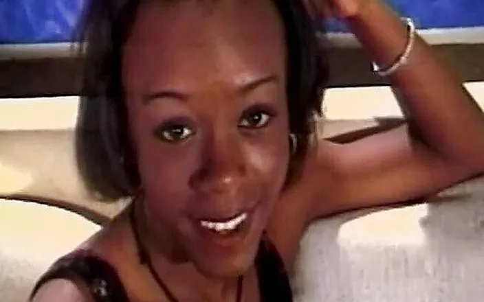 Dark Extreme: Sexy black chick rides and blows a white cock