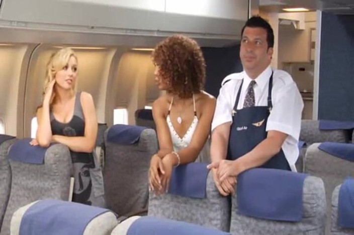 Sunny Lane: Sunny Lane flight attendant cocksucking!