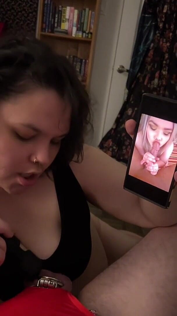 MyPrejacBoyfriend: Kesucian cuckold mengusik! Sph bercakap kotor &amp; menunjukkan kepadanya gambar saya...