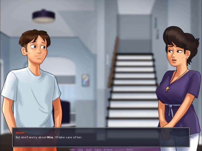 Cartoon Play: Summertime saga part 201 - BDMS fuck attached milf