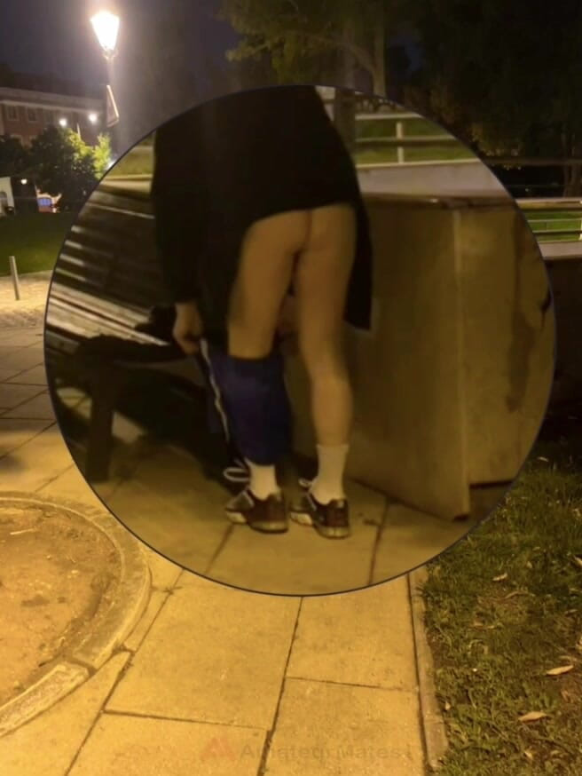 AmateurMates: Amateur Boy Caught Changing in a Park, Flashing His Ass