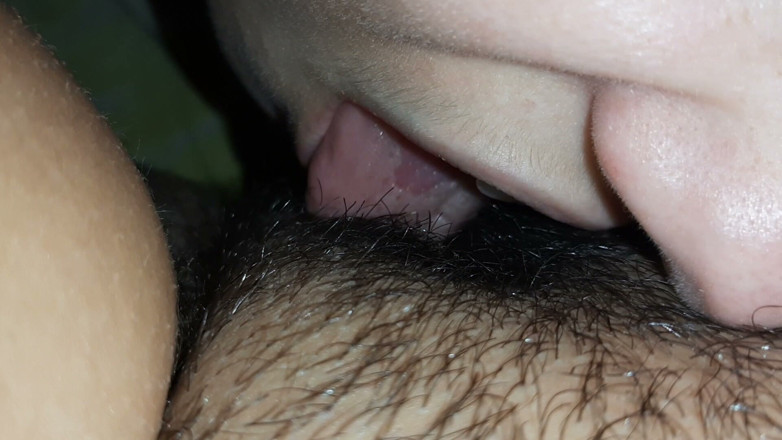 Lesbian-illusion: I Press Her Head Closer to My Hairy Pussy with...