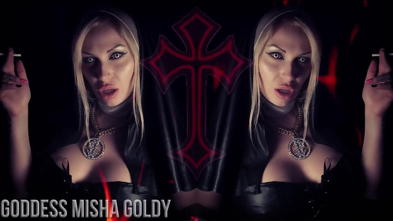 Goddess Misha Goldy: Ты будет в аду, если я твоя причина дрочить