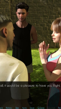 อย่างมีความสุขตลอดไปโดยเกมอีสคูฟ - เมียไร้เดียงสาช่วยชายแก่อาบน้ําและยื่นมือให้เขา 12