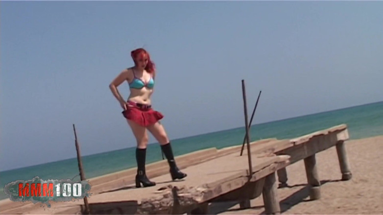 MMM100 Solo: Sabrina Sweet: Sexy Red Hair Babe Nude on This Boat