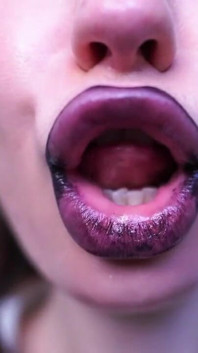 Get Lost in the Mesmerizing Gloss of My Phat, Gothic Lips as I Tease and Kiss You Into Submission