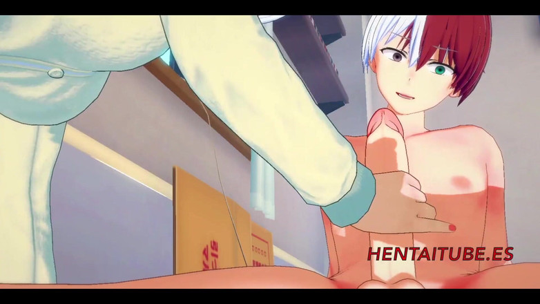 Yaoitube: Boku No Hero, хентай - Рей занимается сексом с Boku No Hero, хентай 1/2
