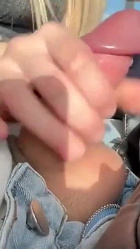 365 Ep.44 Blowjob Between Passengers in the Train - Risky Sex with Cum in the Mouth