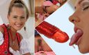 Alpgirls: Pequeña chica rubia y peluda de la Oktoberfest se desnuda...