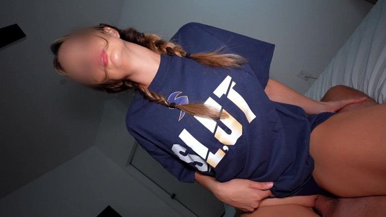 AvaZev: Petite Slut Missionary &amp; Cowgirl Creampie POV - Dripping Cum