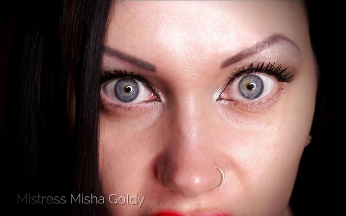 Goddess Misha Goldy: Близкий зрительный контакт, инструкция по дрочке и игре с контролем оргазма