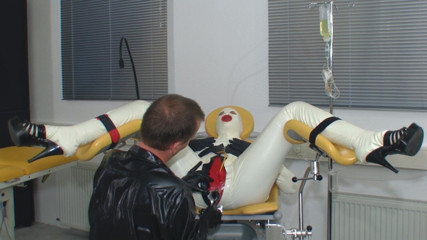 Rubber & Clinic Studio - 1ATOYS: Rubberslut on the gynchair part 1