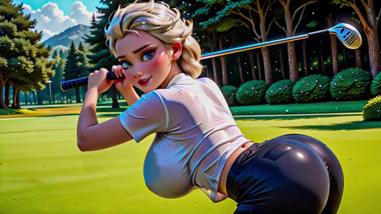 CoolVids: Golfmädchen -ai generiert-