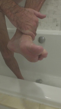 Washing My Feet for My Foot Worshippers