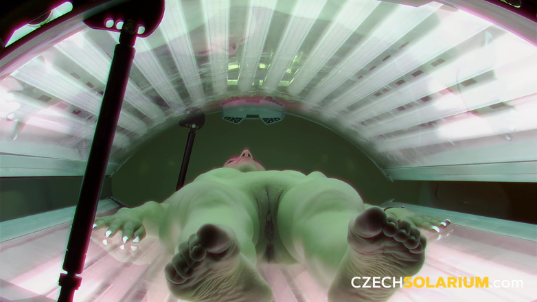 Czech Solarium: Czech Solarium 156: Brunette Loves Her Private Solarium Show