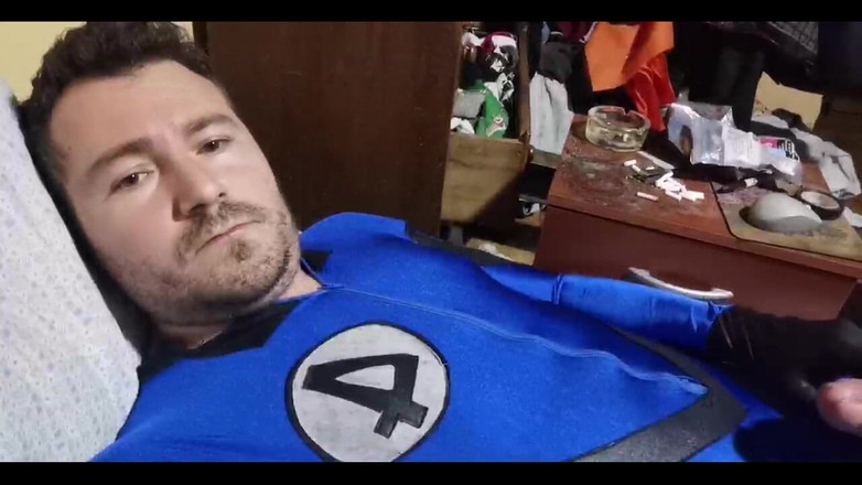 Rokkuman: Fantastic Four Cosplay Masturbation