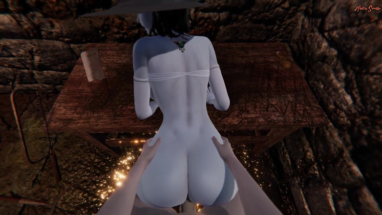 Hentai Smash: POVクソ熱い吸血鬼熟女レディディミトレスクでセックスダンジョン。バイオハザードビレッジ3D変態。