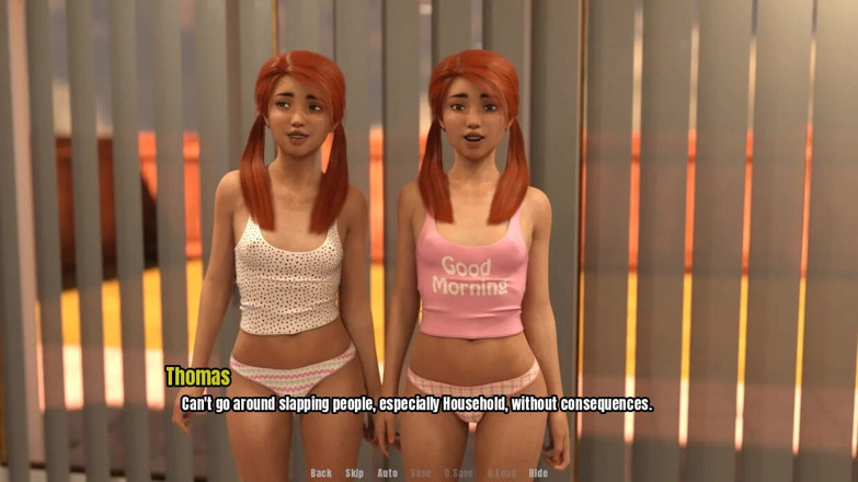 XXX Games Bunk: La casa de la abuela - juego de roles - hermanastras recibe...