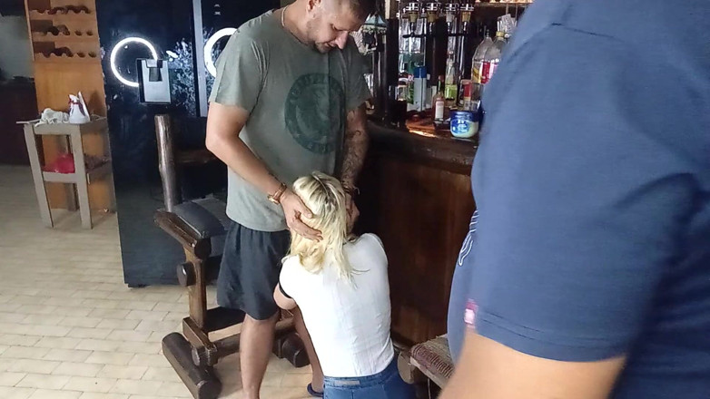 18blondteen: Got Face Fucked by Boyfriend and His Best Friend
