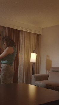 An Artist Gets Painted by a Hung Model