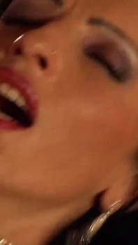 Hot rockstar babes slide in huge cock in their milky pussies