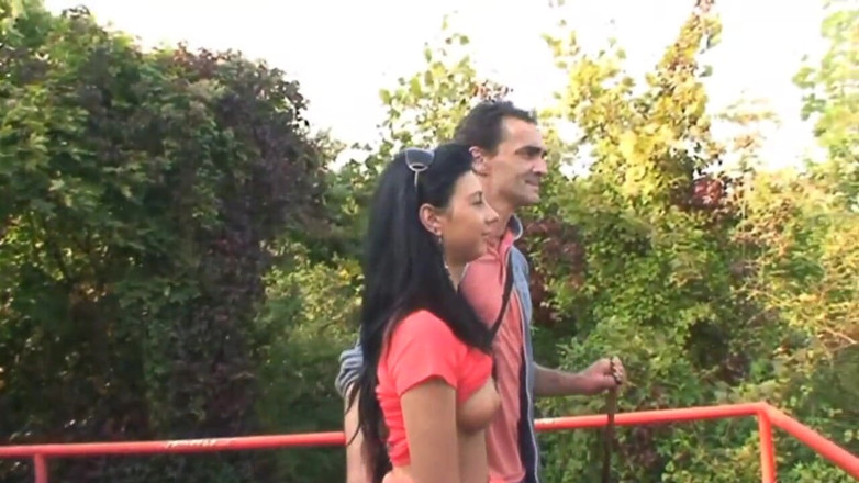 Old PIGS XXX: Young girl fucked outside by an old man