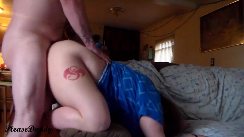 Please Daddy: Housewife bent over and railed hard