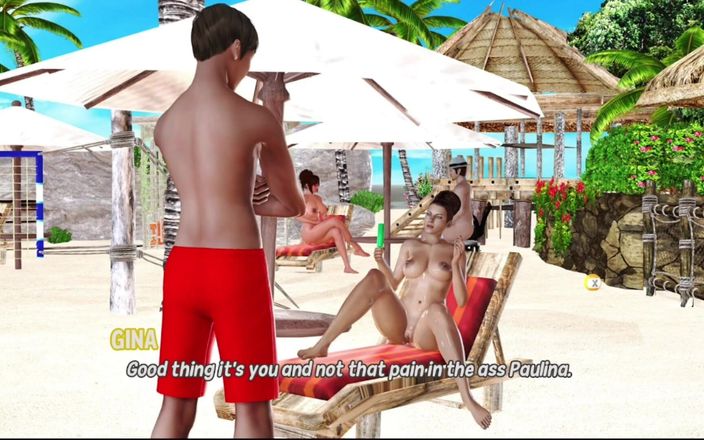 HotSummer117: Max's life cap 25 - pijat cewek-cewek bugil di pantai sambil masturbasi