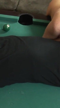 BIGTITS - Horny dude cums in the pussy of the big-titted MILF on the billiard table