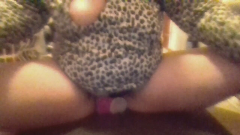 krazykristin: Zwart kant en hete pnk dildo geil sperma anaal