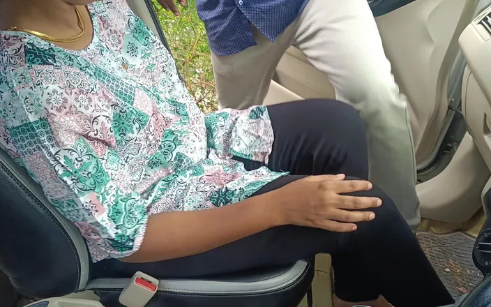 Inba: Office Manager Enjoying Hot Romance with Married Colleague Inside Car...