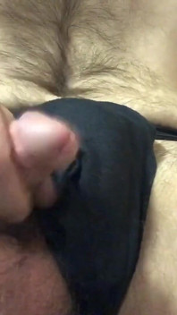 Playing with athletic cup & cock JO