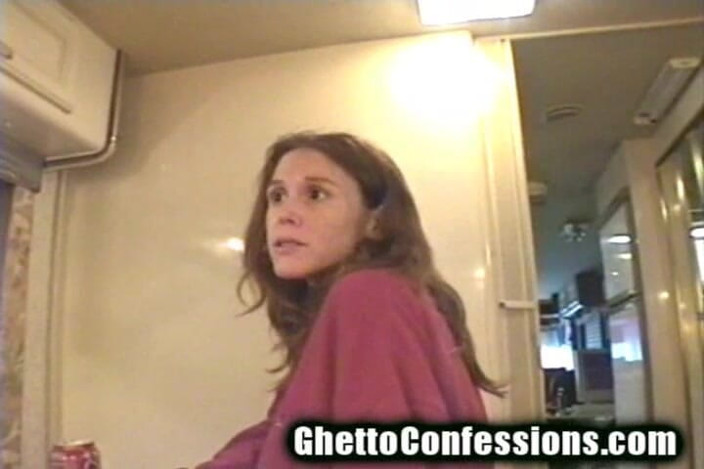 Ghetto Confessions: Ass Fucked Pregnant Whore Anal in Rv Sucks Good Dick...