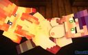 VideoGamesR34: Rock Paper Foarfecă! Minecraft - animație porno lesbiană