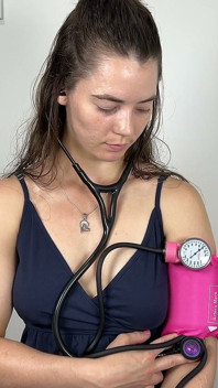 Manual Bp Arm with Audio in Dress