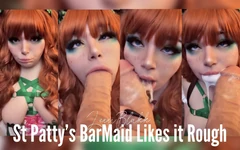 St Pattys Barmaid Likes It Rough