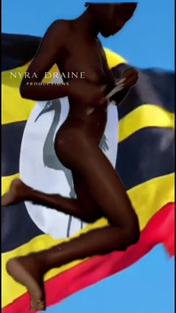 Sperm Hungry Ugandan Slut Plays with Filled Condoms