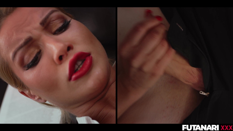 Futanari: Real Life Futanari - Cherry Kiss quer foder sua colega, então...