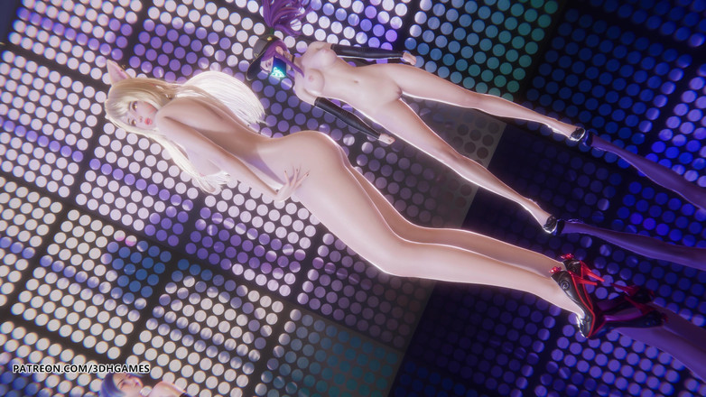 3D-Hentai Games: [mmd] kara - step (5p) ahri seraphine akali kaisa evelynn гола танцювальна ліга легенд хентай
