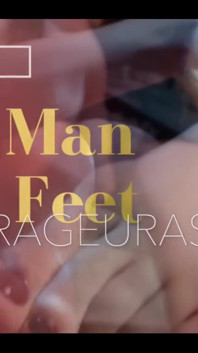 Stand at my feet and worship their every curve. Hop on top and lick my red toenail polish.